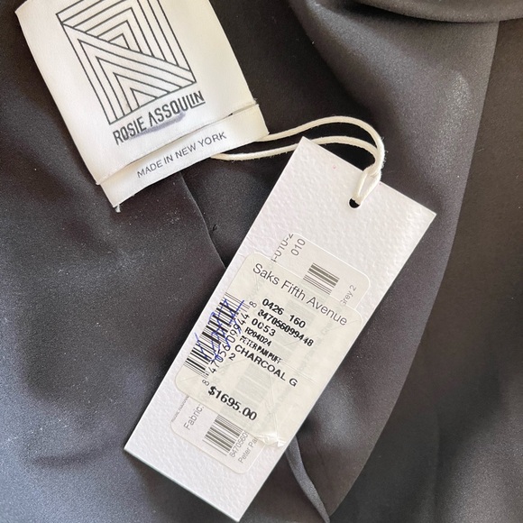 NWT ROSIE ASSOULIN Wo Peter Pan Puff-Sleeve Wool Maxi Dress - Picture 10 of 16